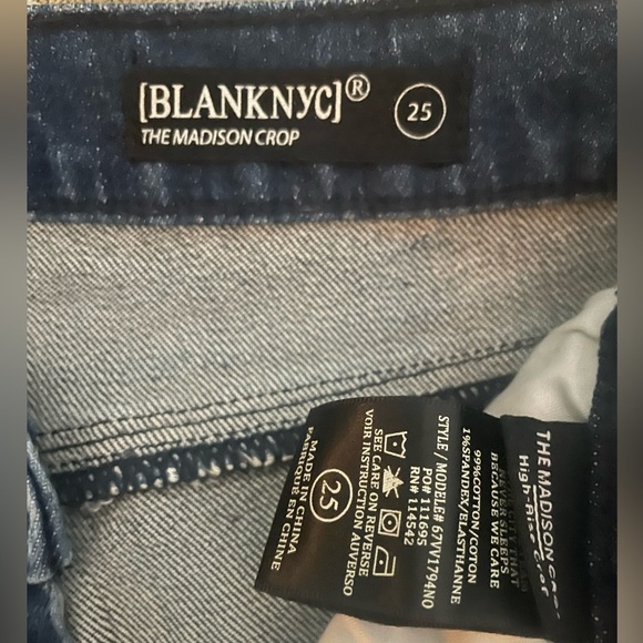 The Madison Ripped Fray Hem High Waist Crop Straight Leg Jeans (My Type) - Picture 5 of 6